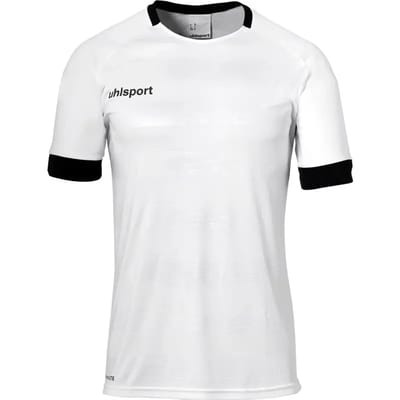Uhlsport Division 2.0 Shirt Korte Mouw Kinderen - Wit / Zwart | Maat: 116