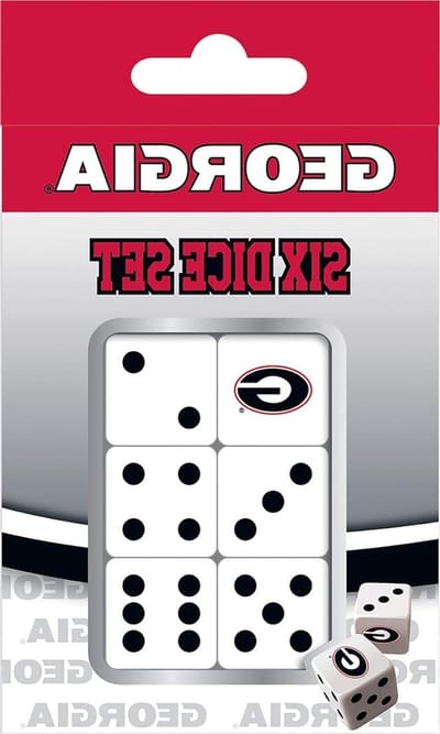 Dobbelstenen Set - Spelstenen - Spelplezier Thuis - Officieel Gelicentieerd - 6 Stuks - Team Kleuren
