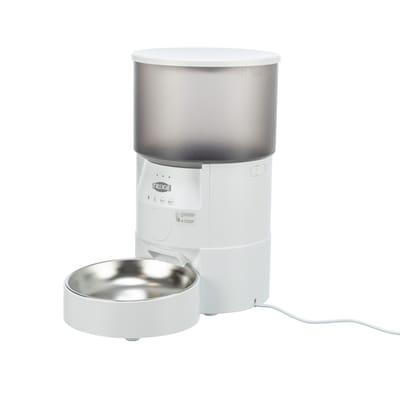 Trixie TX-S Smart voederautomaat, wit, tot 3 liter droogvoer wit kat hond