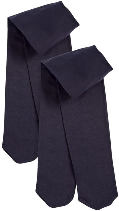 Next - Meisjes - 2 Schoolpanty's van 40 denier - Blauw