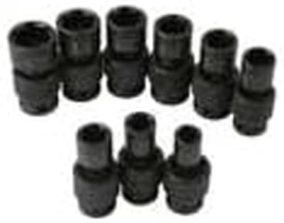 Universele Standaard Fractionele Impact Dopset 1/2 Inch Aandrijving - 9 Delig