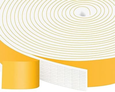 Zelfklevende Schuimstrips 25 mm x 3 mm - Afdichtingstape voor Geluidisolatie en Deurafdichting - 10 m Lang