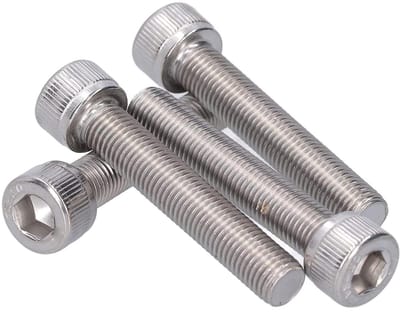 SnelShoppen - 4 Stuks M10 Hex Bouten Socket Cap Hoofd A2 RVS 1.25mm Fijn Draadsysteem Machine Bevestigingshardware (M10*55)
