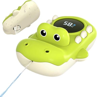 Watertemperatuur Meter - Badkuip Speelgoed - Veilig Baden - LED Kleurendisplay - 13 x 9 x 6 cm - Groen