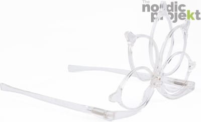 Nordic Vision Make-Up bril +2.50 - transparant in luxe geschenkverpakking