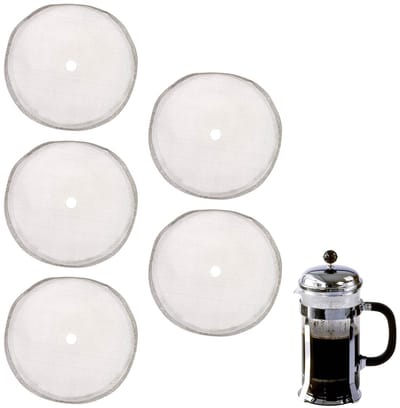 Dailygoody - Franse persfilters - 5 stuks - Roestvrijstalen
