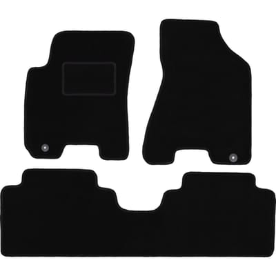 Zwarte veloursmatten voor: Kia Sportage II SUV (2004-2010)