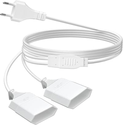 Verlengkabel 5 m - 2-in-1 Type C Europesekker | Ideaal voor Computer, TV en Telefoon