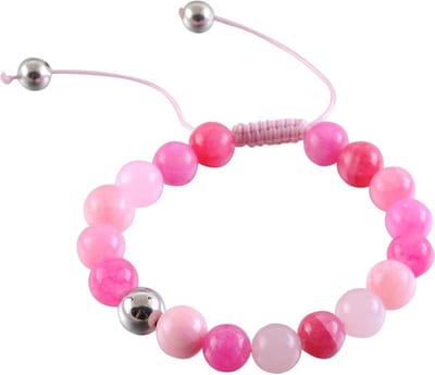 Behave Armband met natuurstenen kralen, verstelbaar