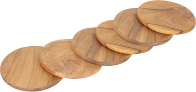 Rico & Plato teakhouten Onderzetters 'Pri' (6 stuks)