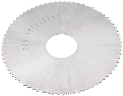 Cirkelzaagblad - Metaalzaagblad Houtzaagblad - Precisie Snijden - Hoge Snelheid Staal - 63 mm 72 Tanden - Zilver