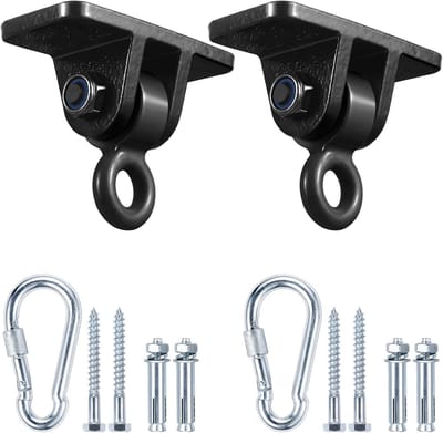 Schommelhaken - Veranda Hangers - Buiten Spelen - Gietijzer Materiaal - 4.3 x 9.8 x 8.1 cm - Zwart