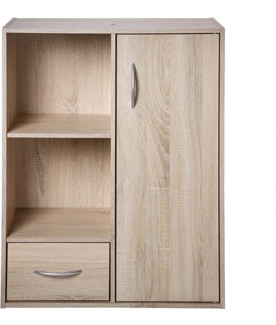 CALICOSY - Opbergrek met 2 vakken 1 lade en 1 kast 62x30x80cm
