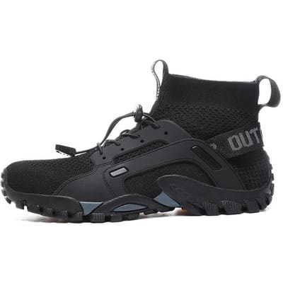 Heren Wandelschoenen Kamperen Buiten Sneakers Anti-Slip Slijtvast Trailrunning Schoenen Lichtgewicht Reizen Mannen Schoenen 39 zwart