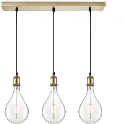 Home sweet home hanglamp Vintage brons 3L Beam Pear - helder