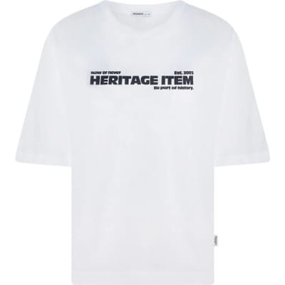 Penn & Ink W26f1936 1-655 penn en ink t-shirt print white tabac
