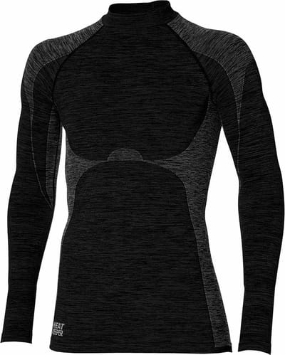 Heatkeeper Thermo ondergoed heren - Warm Thermoshirt Lange mouw - Techno - Zwart / M