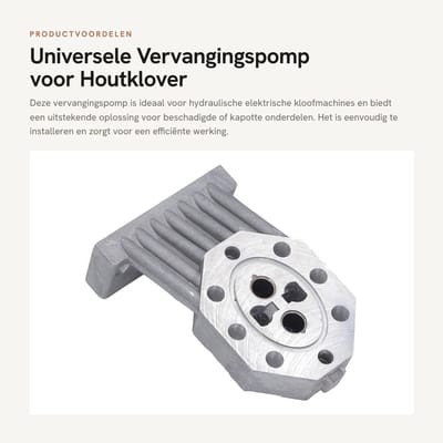 Dailygoods - Universele Vervangingspomp voor Houtklover