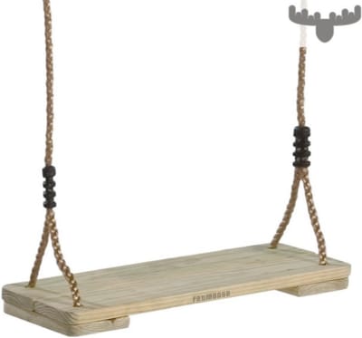 Houten Schommelzitje met Sterk PP Touw voor Buitenplezier