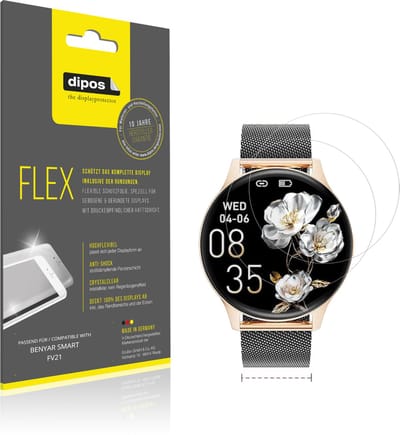 dipos – 2x Beschermfolie geschikt voor BENYAR SMART FV21 | 3D Full Cover Screenprotector | 100% Passend