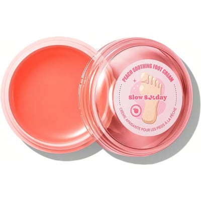 SlowSunday Perzik Verzachtende Voetencreme, Met Perzikextract, Olijfolie, Karitéboter & Vitamine E, Verzacht & Diep Voeden, Geschikt Voor Handen, Voeten, Lichaam En Andere Delen, Voetverzorging & Lichaamsverzorging, Geschikt Voor Zomer, Y2K, Terug Naar School