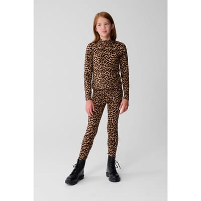 Shoeby Gaa-sbdot Longsleeve Top Brown Maat: 110/116 | Overhemden Outlet | Unisex | Bruin