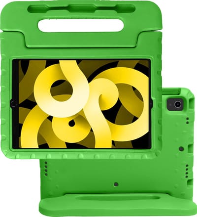 Hoes - Geschikt voor Apple iPad Air 5 (2022) - 10.9 inch - 5e Generatie - M1 - Kinderhoes Shockproof Bumper - Kidsproof Case - Tablet Hoesje - Kinder Hoes Cover - Groen