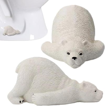 Toiletboutdoppen - Decoratieve doppen - Badkamer decoreren - Duurzaam hars materiaal - 2 sets - Wit