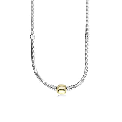 Verzilverde Bedelketting – 45 cm – Geschikt voor 3 mm Bedels – EmmyRovi