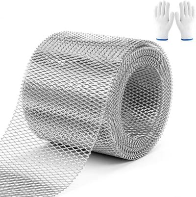 Aluminium Goot Bescherming - Bladervanger Goot - Verstopte Goot Voorkomen - Roestbestendig Aluminium - 600 x 12.7 cm - Aluminiumkleur
