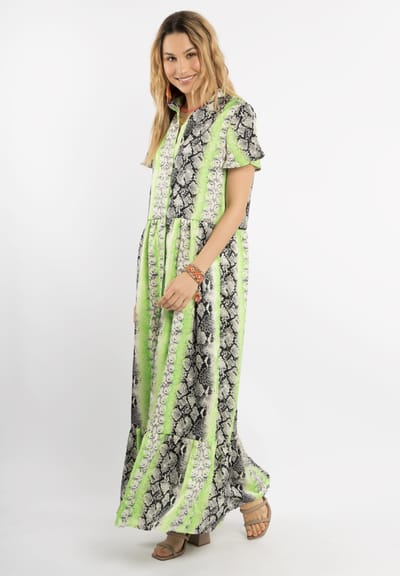 IZIA Jurk maxi met korte mouwen