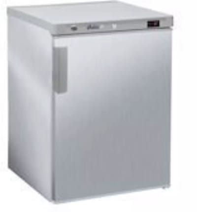 HENDI koelkast tafelmodel - roestvast staal - ventilatorgekoeld, digitale thermostaat, verstelbare schappen, afsluitbare deur - 59,8x62,3xH83,8 cm - zilver - horeca