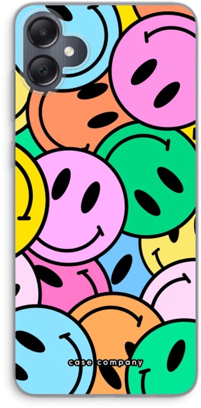 Case Company® - Hoesje geschikt voor Samsung Galaxy A05 hoesje - Smiley N°1 - Soft Cover Telefoonhoesje - Bescherming aan alle Kanten en Schermrand