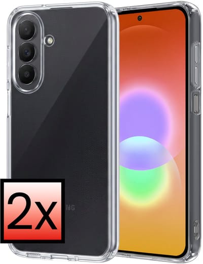 Hoesje - 2 Stuks - Geschikt voor Samsung Galaxy A27 - Sterk & Shockproof - Case Siliconen - Back Cover - Telefoon Hoes - Transparant