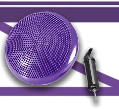 GELLDG Balansmat voor volwassenen - met luchtpomp - Bolvormig zitvlak - 33 cm diameter - Yogamat voor balanstraining - voor core- en coördinatietraining - Geschikt voor fitness en rugtraining