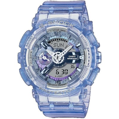 Casio Heren Resin 200M Waterbestendig Digitaal Schokbestendig Kwarts Horloge GMA-S110VW-6A zwart