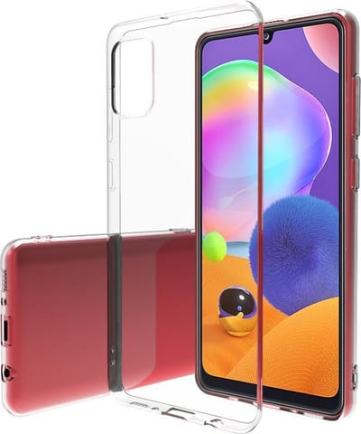 Geschikt voor Samsung Galaxy A31 hoes TPU Silicone case hoesje transparant