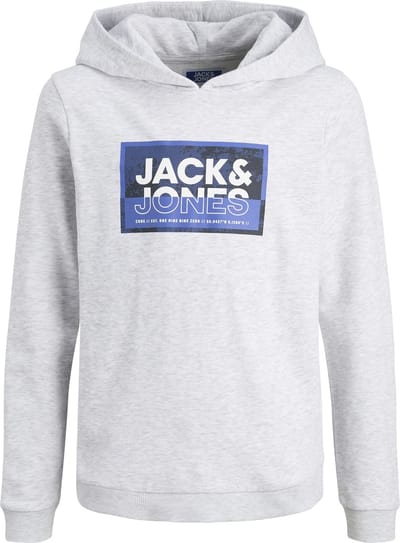JACK&JONES - JCOLOGAN PRINT SWEAT HOOD SN JNR - Jongens - Sweaters