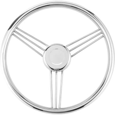 Volant de bateau marin 131 2 pouces 9 branches en acier inoxydable 15 degrés, accessoire poli pour yacht