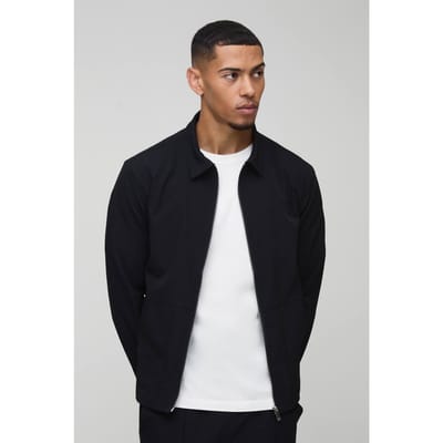 Long Sleeve Regular Fit Shacket | Black | Size Small