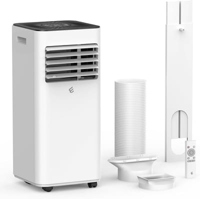 Mobiele Airco 10000 BTU – 3-in-1 Airconditioner – Ontvochtiger – Timer – Afstandsbediening – Wit