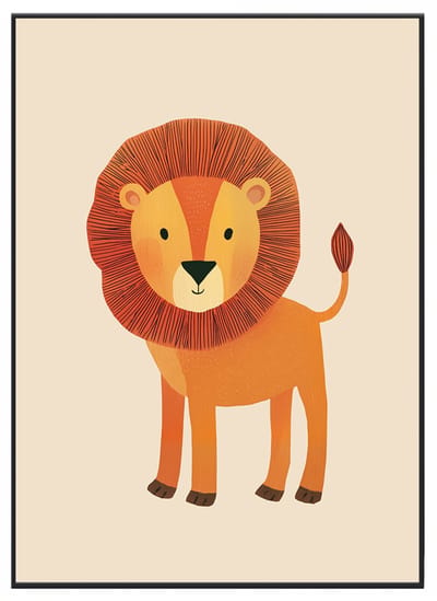 No Filter - Poster voor Baby- en Kinderkamer - Tijger Poster - A3 (30x40 cm) - 250 grams papier - Kinderkamer decoratie