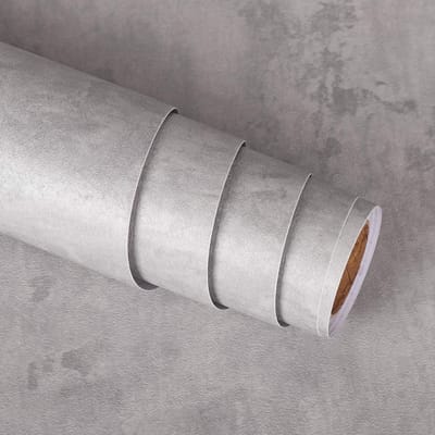 Cementlook Contactpapier 40CM x 2M voor Muurdecoratie, Meubelrenovatie en Creatieve Projecten