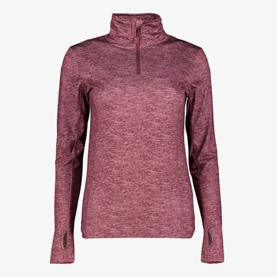 Mountain Peak dames thermoshirt met rits roze - Maat S