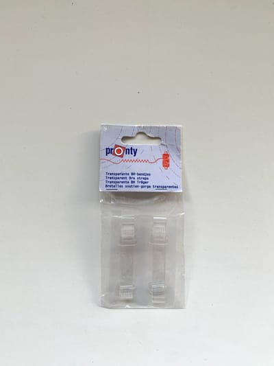 Pronty transparante BH-bandjes - bh band - invisible - kleurloos - transparant - 2 stuks