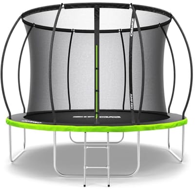 Outdoor Trampoline voor Kinderen met Binnennet - Weerbestendig & UV-bescherming, Eenvoudige Montage, Draagvermogen tot 150 kg - Ø 252/312/374/435/496 cm