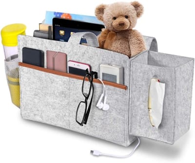Famanu – Organizer boven de deur voor schoenen, hangend schoenenrek met 2 haken, schoenenopslag hangend, ruimtebesparend, schoenenorganizer voor kast, slaapkamer, badkamer (Wit, 14 Zakken)