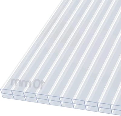 Dubbelwandige Platen - Polycarbonaat Platen - Broeikas Bouwen - Hoge Vormbaarheid - 60x120 cm - Transparant