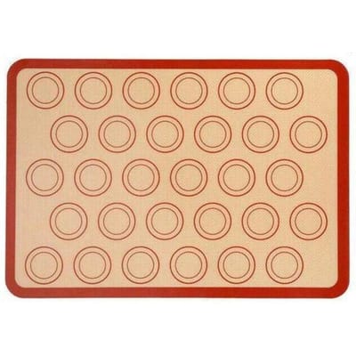 Macaron Siliconen Bakmat - Anti-aanbak Siliconen Macaron Bakplaat Gebak Koekje Bekleding one-size rood
