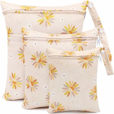 Luiertas Organizer met Neuszakken - 3 Stuks Herbruikbare Natte Zak voor Baby's